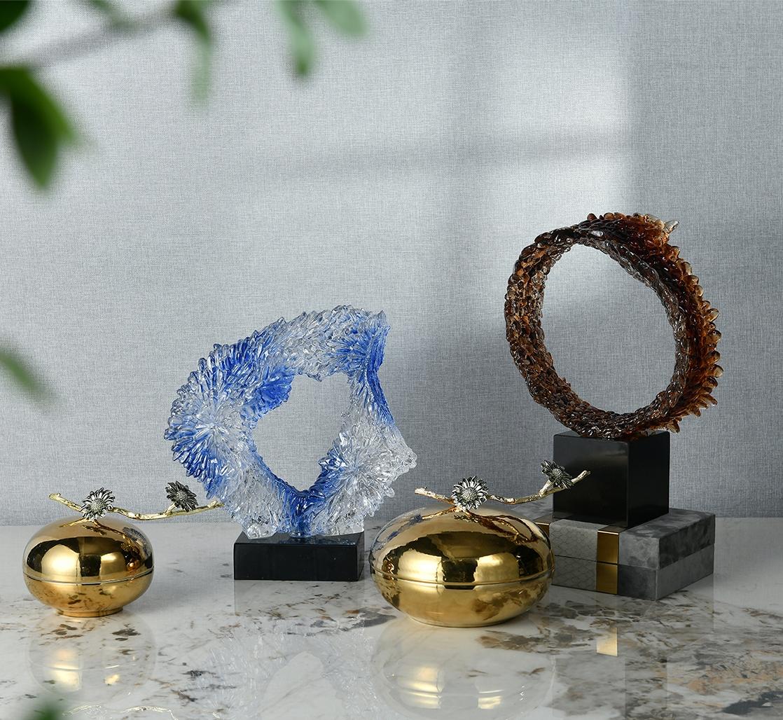 Launch of Modern Art Geometric Sculptures and Luxurious Storage Jars