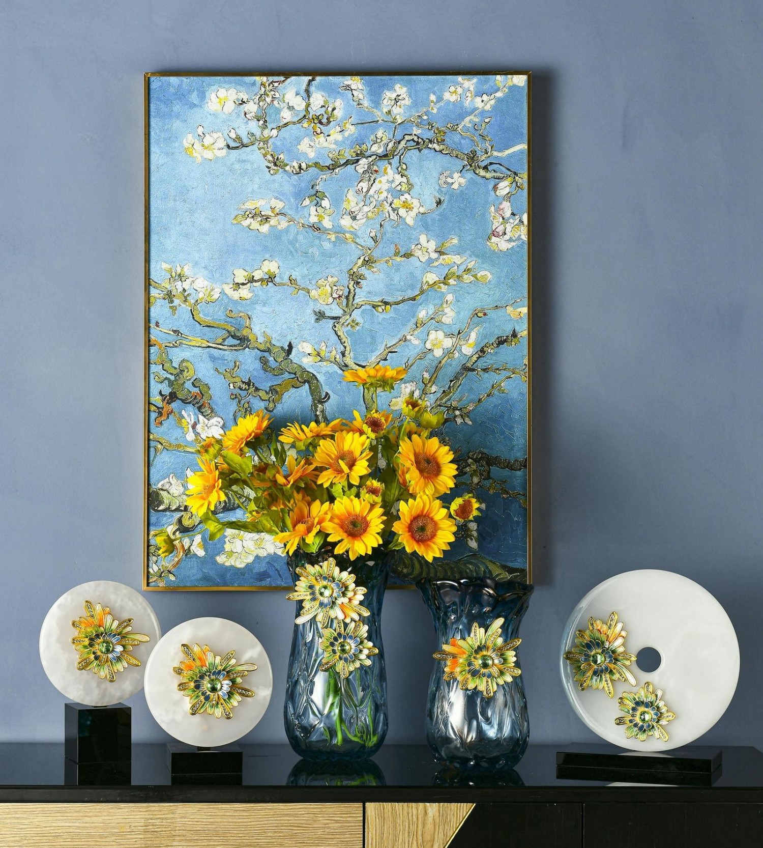 ​[New Launch] Rundecor – Handmade Alloy Chrysanthemum Series Vases & Sculptures