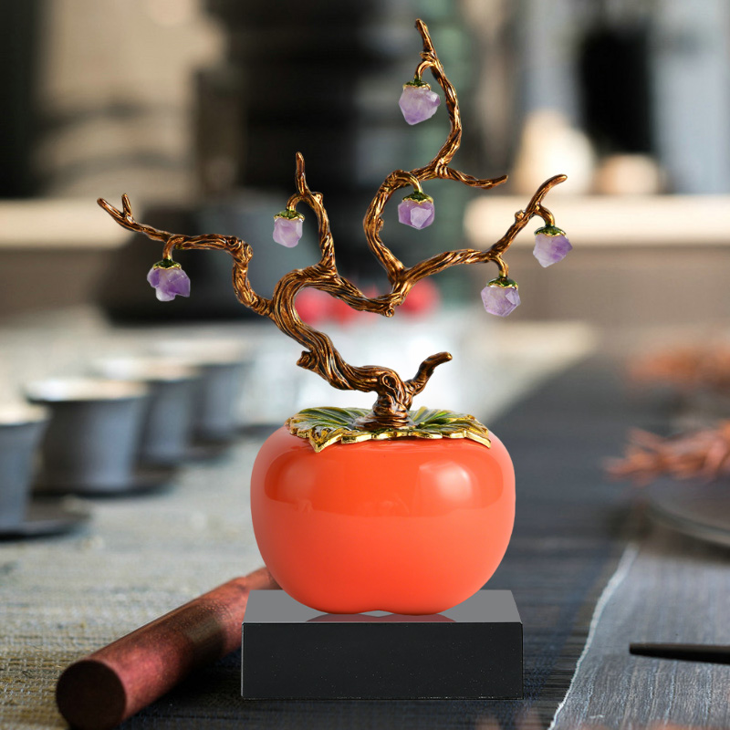 Ceramic persimmon ornaments