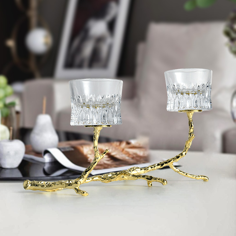 Creative glass candlestick