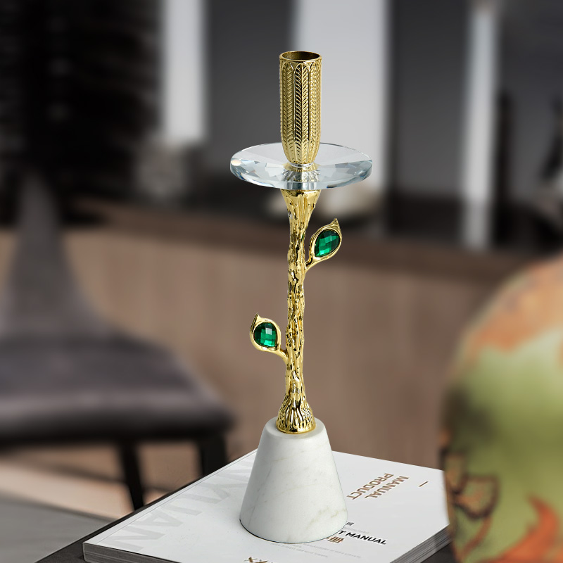 European metal candlestick