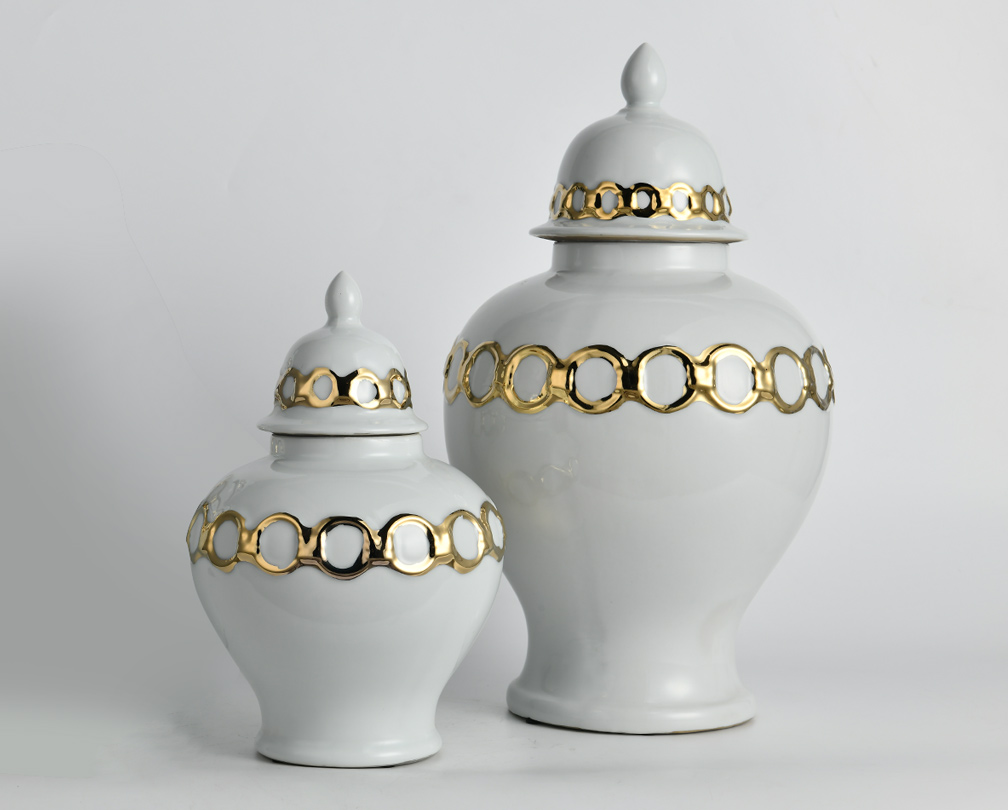 Harmonious Chain Buckle Ceramic General Jar