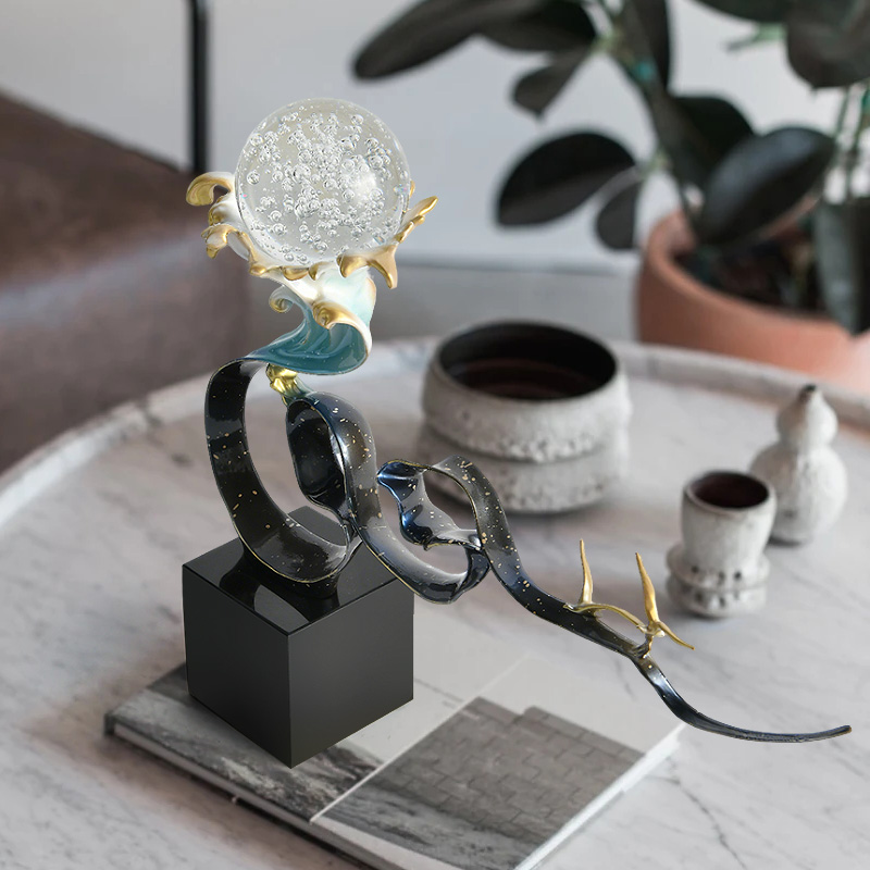 Wave crystal ball ornaments